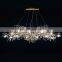 Home Decor Tree Branch Brass Luxury Chandelier Living Room Decorative Modern Crystals Gold Chandeliers Light