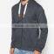 Dark Grey Zip up Plain Hoodies for Men Wholesale custom Design Hoodies