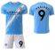 2025-2026 season Manchester City jersey home kit 9# Haaland 17# De Bruyne cross-border short-sleeved football suit set