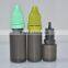 empty bottle tamperproof cap, vape oil bottle ,soft ldpe plastic bottle for ejuice long thin tips