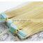 Wholesale Brazilian 100% remy tape hair extension