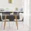 WH-4145 White Solid Wood Dining Table CRW Furniture