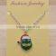 Zinc alloy enamel Christmas temperature change necklace