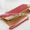 New Women Lady Girl PU Leather Wallet Zip Around Case Purse Cards Long Big Bag