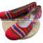 LOOM WOOL FABRIC BALLERINES SHOES
