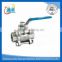 casting threaded ball valve 3-pc 1" npt ss316 1000 psi wog