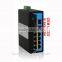 8 ports DIN-Rail Industrial Ethernet Switch with 2 Gigabit SFP ports