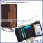 Travel safety leather wallet chain id card holder with RFID blocking
