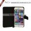 Ultra slim Camo material magnetic wallet case with kickstand feature for iphone 7 leather mobile cover