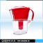 Supply you High Quality and Ultra-low Price colorful plastic water filter pitcher with good design