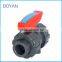 Chinese Supplier Plastic True Union Ball Valve For Irrigation Gray PVC Ball Valve