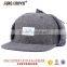 Custom Wool Hat With Ear Flaps/Ear Flaps Flat Brim Cap