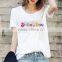 Season of love wholesale cheap custom logo/design for women t shirt made in china