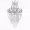 Golden finished 19 lights remote control led crystal chandelier