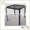 Aluminum steel outdoor furniture dinning table glass top metal table                        
                                                                                Supplier's Choice