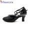 BLack fashion latin dance shoes woman