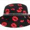 2015 chun xia lip prints lips wide brim sun hat travel fishman caps hats for men and women