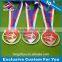 Newest special custom design acrylic metal medals for swimming sports