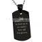 Low price dog tag pendant hot sales mens dog tag high quality black dog tags