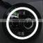 7" Halo Projector Headlight with H4 Adapters, 7" Jeep Wrangler LED Auto Headlight 7inch Harley LED Headlight with Angel Eyes