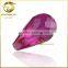 customized stone for jewelry making faceted cut teardrop ruby gemstone