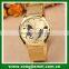 2016 Gold color modern quartz unisex stainless vogue men watch                        
                                                Quality Choice