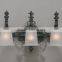 3 light rustic hotel use sconce wall light/lamp with UL