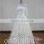 Real Sample Appliqued Lace Beaded Korean Simple Wedding Dress Ball Gown