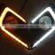 1 Pair Car 12V 12W LED DRL Daytime Running Light Turn Signal Fog Lamp For Nissan Murano 2015 2016