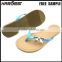 Fashion pvc flip flop sandals with strap for slide charms , flip top flip top ladies sandal