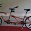 New style two seat bicycle tandem bike two wheels sightseeing bicycle for 2 people