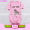 Hot sale baby evening gown long sleeves clothes baby romper gown rose heart pattern plain jumper maxi infant girl gown set