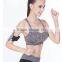 Hot sale heathred color womens sports yoga fitness gym active bra