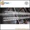 PVC profile screw barrel for parallel twin screws extruder plastic machine