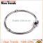 Wholesale simple silver plated copper snake chain bracelet DIY chain bracelet