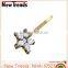 Wholesale gold vintage crystal flower bobby pin
