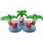 Coconut tree palm floating inflatable cup holder drink holder