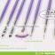 ANY Purple Wood Handle Cheap 7 Pieces Nail Art Brush Set