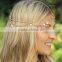 2016 Hot Fashion BOHO Style Gold Small Coins Hair Jewelry Wedding Head Chain