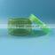 100ml 100g empty green transparent PET plastic jar container for cosmetic packaging