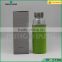 360ml borosilicate glass water bottle,glass drinking bottle with silicone sleeve wholesale