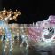 2016 Christmas Theme Park Outdoor Decoration Christmas Reindeer Light Carriage