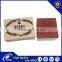 Square Wood Box Wooden + Rubber children toy stamps alphabet or animal OEM