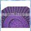 purple and black popcorn knit women beret