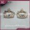 crown shaped bag accessory, metal fittings for handbag decoration,shiny bag accessory