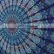 Indian Wholesale Tapestry Wall Hanging Hippie Indian Twin Bedspread Blue Mandala Throw Tapestries Exporter Supplier