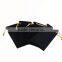 Simple luxury design flocking drawstring bag gift packing bag