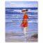 Beach child oil painting suitable for children bedroom