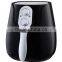 Household electric no oil air fryer,Digital control air fryer oil free cooking,Round electric air deep fryer without oil