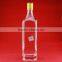 Manufacturer's special square clear olive oil bottles 750ml wooden cork bottles cylindrical wine bottless